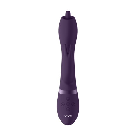 Nilo - Pinpoint Draaibare G-spot Rabbit - Paars