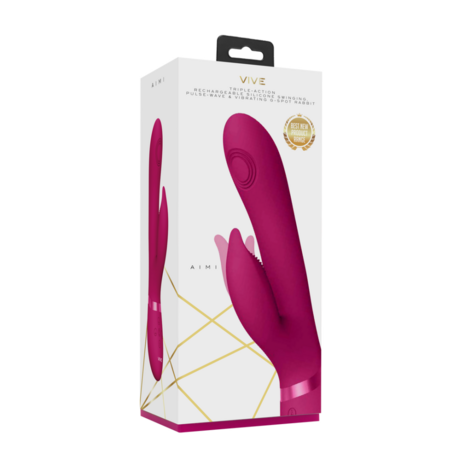 Aimi - Pulse Wave  Vibrating G-Spot Rabbit - Pink