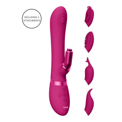 Etsu - Pulse Wave G-Spot Rabbit  Clitoral Stimulator - Roze