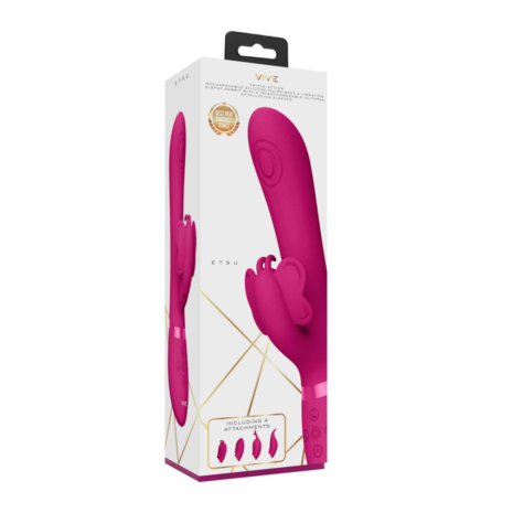 Etsu - Pulse Wave G-Spot Rabbit  Clitoral Stimulator - Roze