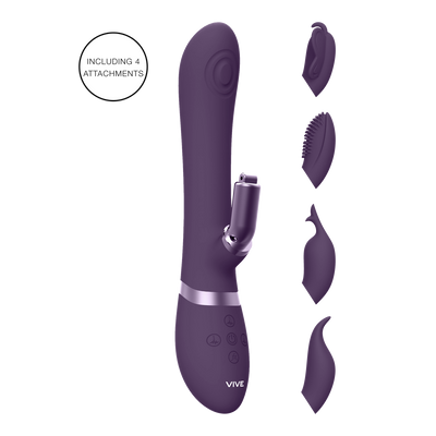 Etsu - Pulse Wave G-Spot Rabbit  Clitoral Stimulator - Paars