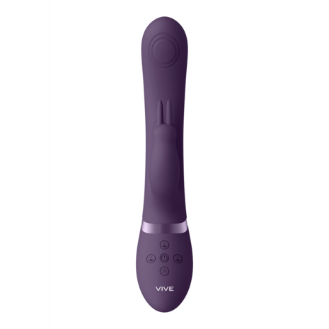 May - Dual Pulse-Wave  Vibrating C-spot  G-Spot Rabbit - Purple