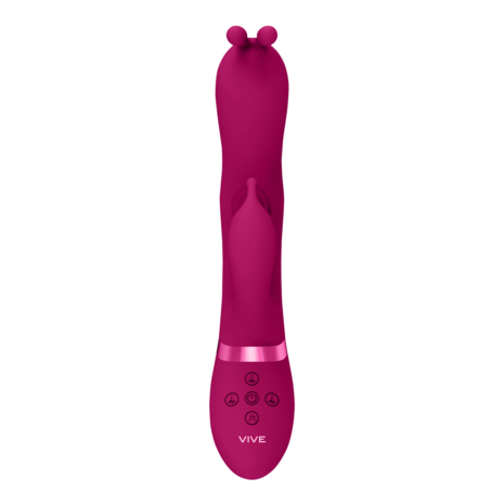 Gada - Vibrating Bunny Ear G-Spot Rabbit with Pulse Wave Shaft