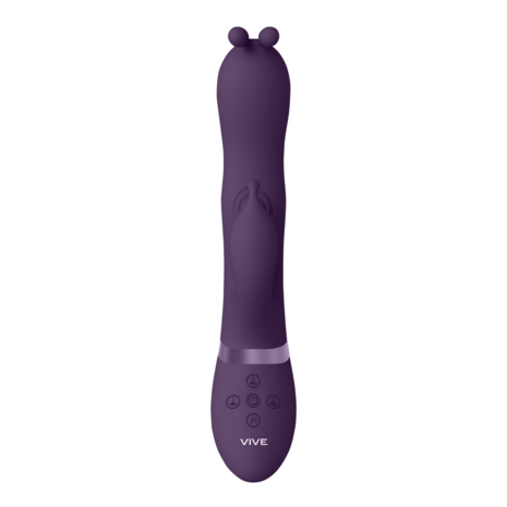 Gada - Vibrating Bunny Ear G-Spot Rabbit with Pulse Wave Shaft