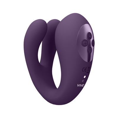 Yoko - Triple Action Vibrator Dual Prongs met Clitoral Pulse Wave