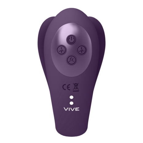 Yoko - Triple Action Vibrator Dual Prongs met Clitoral Pulse Wave