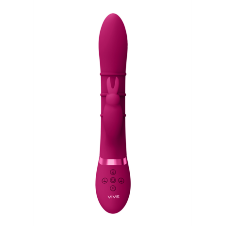 Sora - Up  Down Stimulating Rings, Vibrating G-Spot Rabbit - Pink