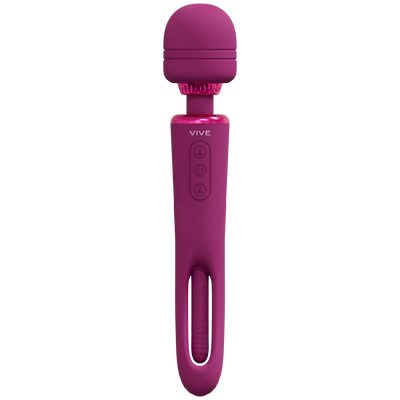 Kiku - Dubbelzijdige Wand met Innovatieve G-Spot Flapper Stimulator - Roze