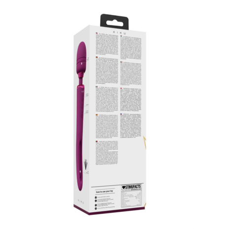 Kiku - Dubbelzijdige Wand met Innovatieve G-Spot Flapper Stimulator - Roze