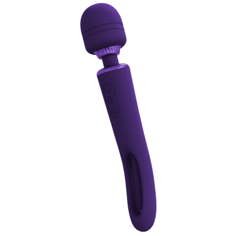 Kiku - Dubbelzijdige Wand met Innovatieve G-Spot Flapper Stimulator - Paars