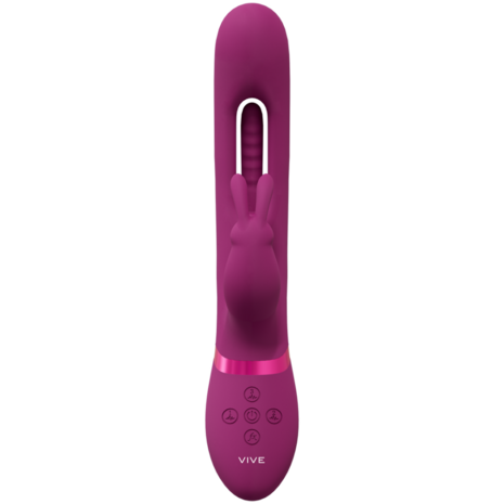 Mika - Triple Motor - Vibrerende Rabbit met Innovatieve G-Spot Flapper Stimulator - Roze