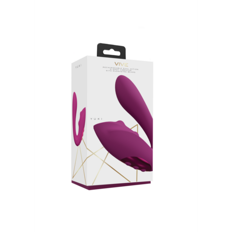 Yuki - Dual Motor G-Spot Vibrator met Masserende Parels - Roze