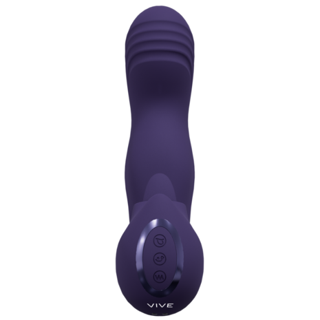 Yumi - Triple Motor G-Spot Vingerbeweging Vibrator en Flickerende Tong Stimulator - Paars