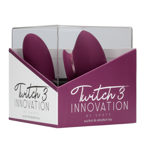 Twitch 3 - Oplaadbare Vibrator en Suction - Bordeaurot