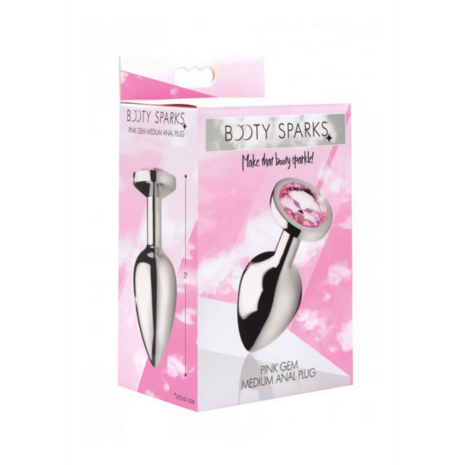 Roze Edelsteen - Butt Plug - Medium