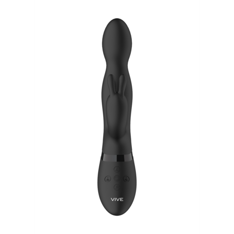 Niva - Rotating Rabbit Vibrator - Black