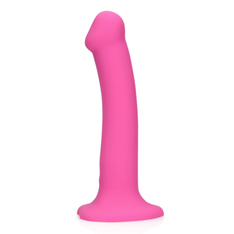 Non-Phallic Vibrerende Dildo - Medium - Krachtig Roze