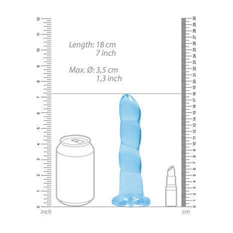 Niet-realistische dildo met zuignap - 7 / 17 cm