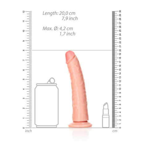 Slank Realistisch Dildo met Zuignap - 7 / 18 cm