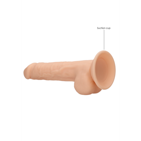 Siliconen Dildo met Ballen - 9 / 24 cm