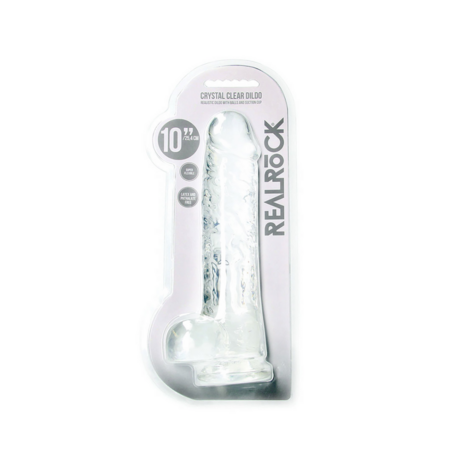 Realistische Dildo met Ballen - 10 / 25,4 cm