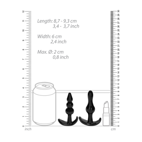 No.80 - 4-delige Butt Plug Set