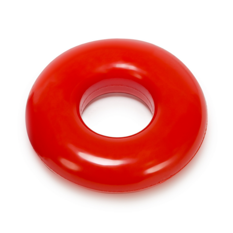 Do-Nut-2 - Jelly Cockring met Platte Binnenkamer - Rood