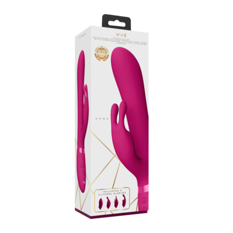 Chou - G-Spot Rabbit  Clitoral Stimulator - Roze