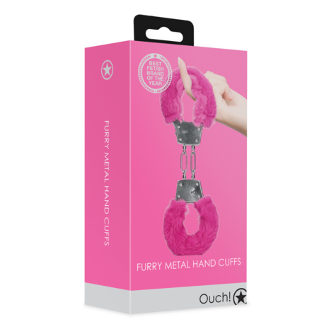 Pluche Metalen Handboeien - Roze