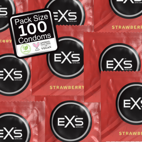 EXS Aardbei - Condooms - 100 Stuks