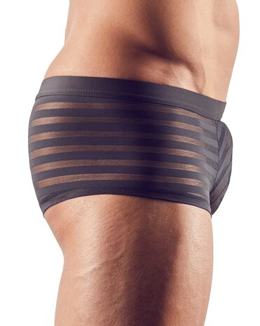 Semi-transparante Herenshort - Zwart