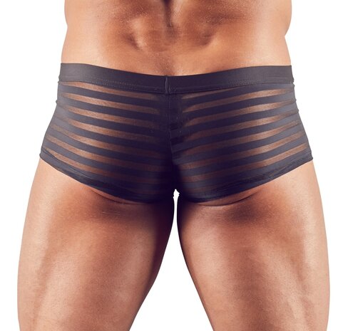 Semi-transparante Herenshort - Zwart