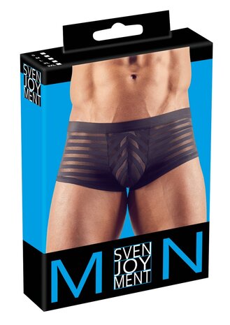Semi-transparante Herenshort - Zwart