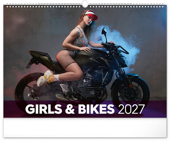 Sexy Wandkalender Girls and Bikes 2027