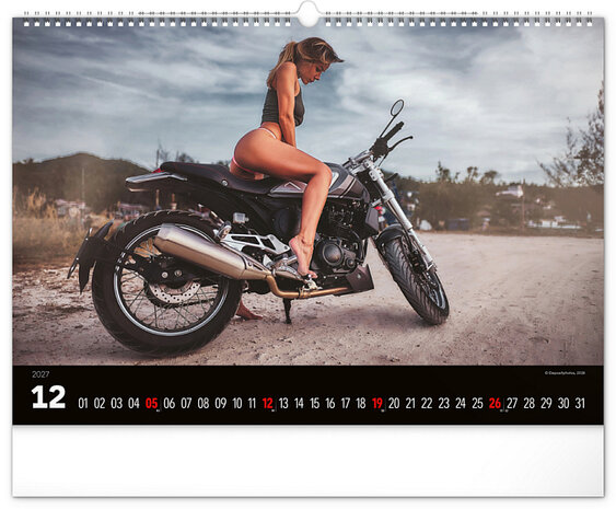 Sexy Wandkalender Girls and Bikes 2027
