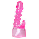 EasyToys Wand Collection – Geribbeld roze opzetstuk EasyToys Wand Collection – Geribbeld roze opzetstuk