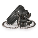 Kunstleren Halsband Met Handboeien Kunstleren Halsband Met Handboeien