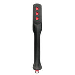 Lange leren paddle met hartje Lange leren paddle met hartje