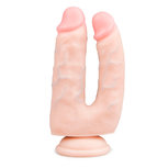 Realistische Dubbele Dildo Met Zuignap - 15 cm Realistische Dubbele Dildo Met Zuignap - 15 cm
