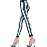 Gestreepte Leggings - Zwart/Wit Gestreepte Leggings - Zwart/Wit