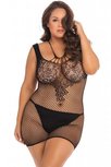 Netstof Jurkje Absolutist Plus Size - Zwart Netstof Jurkje Absolutist Plus Size - Zwart