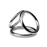 Sinner - Triad Chamber Metalen Cock- En Balring - Medium Sinner - Triad Chamber Metalen Cock- En Balring - Medium