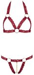 Kanten BH-Set Open Cups - Rood Kanten BH-Set Open Cups - Rood