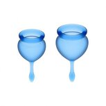 Satisfyer Feel Good Menstruatie Cup Set - Blauw Satisfyer Feel Good Menstruatie Cup Set - Blauw
