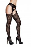 Baci - Kanten Panty Met Jarretel Look - Curvy Baci - Kanten Panty Met Jarretel Look - Curvy