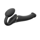Strap On Me - Strapless Vibrerende Voorbind Dildo - Maat M - Zwart Strap On Me - Strapless Vibrerende Voorbind Dildo - Maat M - Zwart
