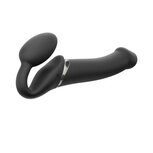 Strap On Me - Strapless Vibrerende Voorbind Dildo - Maat L - Zwart Strap On Me - Strapless Vibrerende Voorbind Dildo - Maat L - Zwart