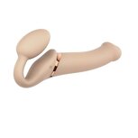 Strap On Me - Strapless Vibrerende Voorbind Dildo - Maat L - Beige Strap On Me - Strapless Vibrerende Voorbind Dildo - Maat L - Beige
