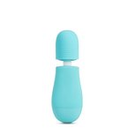 Rose - Petite Wand Vibrator Met Opzetstukken - Blauw Rose - Petite Wand Vibrator Met Opzetstukken - Blauw