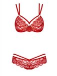 2-Delige Kanten BH Set - Rood 2-Delige Kanten BH Set - Rood